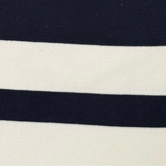 J. Crew White Navy Nautical Cropped Cotton Sweater - Size XS - Picture 4 of 11